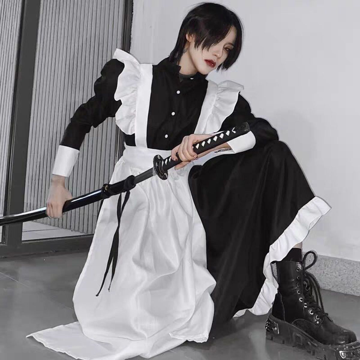 Men's maid outfit, male cosplay, cute lolita skirt, anime maid outfit ...